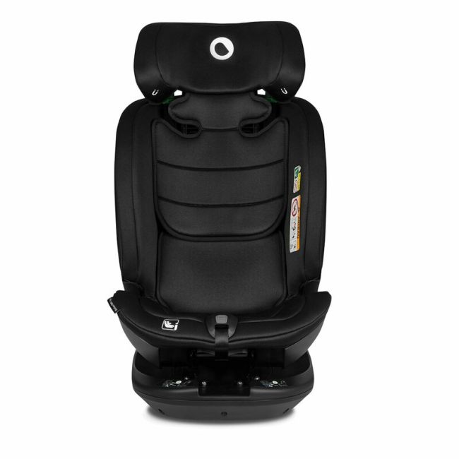 Lionelo - Scaun auto Bastiaan RWF i-Size, Pozitie de somn, Protectie laterala, Rotire 360 grade, 0-36 Kg, Cu Isofix si Centura Top Tether, Conform cu standardul european de securitate ECE R129, Negru BYNLO-BASTIAAN_RWF_ISIZE_BLACK_CARBON