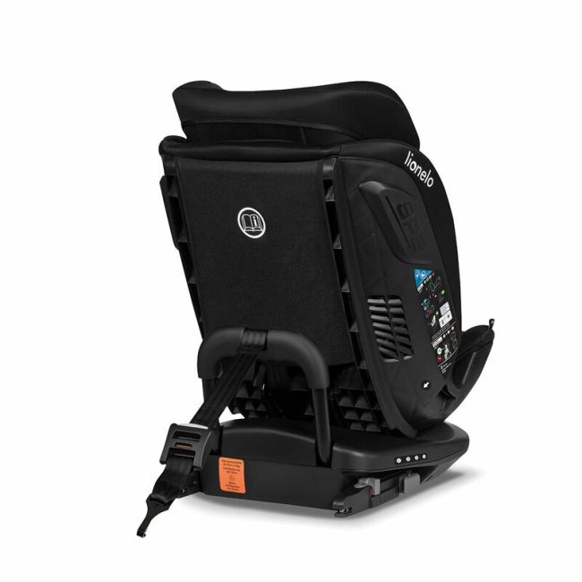 Lionelo - Scaun auto Bastiaan RWF i-Size, Pozitie de somn, Protectie laterala, Rotire 360 grade, 0-36 Kg, Cu Isofix si Centura Top Tether, Conform cu standardul european de securitate ECE R129, Negru BYNLO-BASTIAAN_RWF_ISIZE_BLACK_CARBON