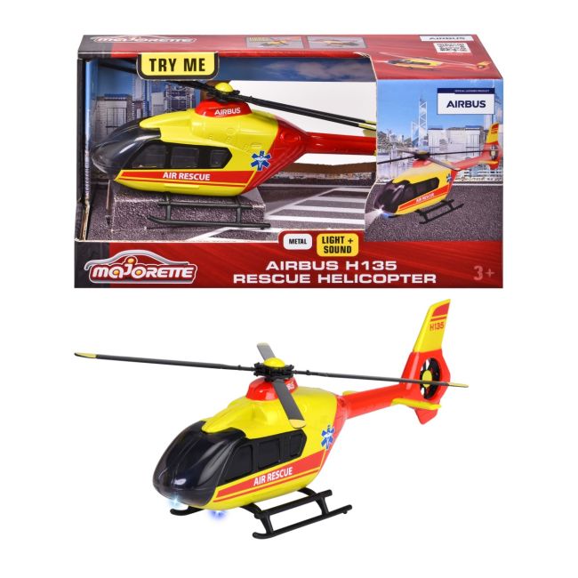 MAJORETTE ELICOPTER DE SALVARE AIRBUS H135 CU SUNETE SI LUMINI VIV213713002