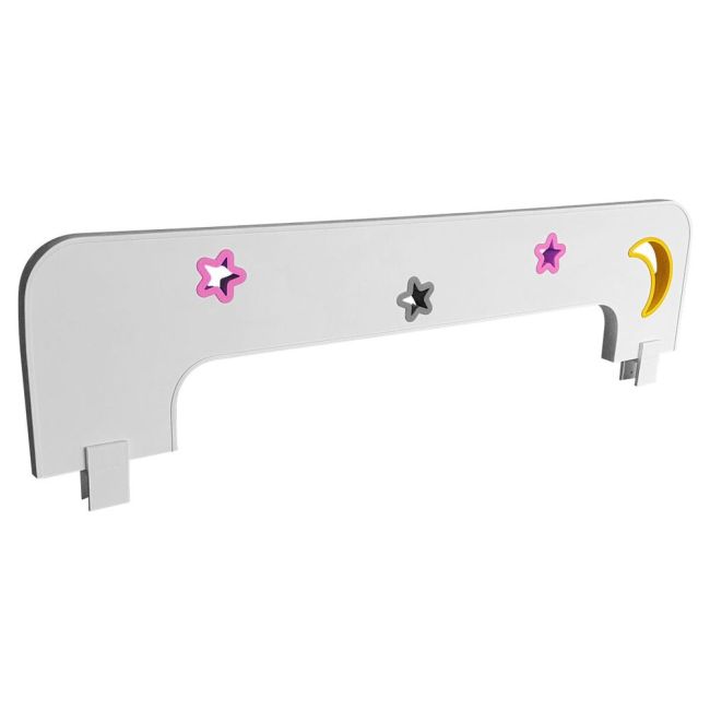 Paravan Protectie Pat Copii Sky-f-u Cu Decupaje Si Ornamente Colorate - 70 X 18 Cm - Pc-p-par-u-dec-sky-f