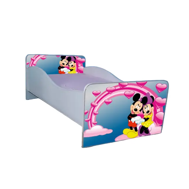 Patut Fete Mickey Si Minnie 130x60 Cm, Fara Sertar Ptv3467