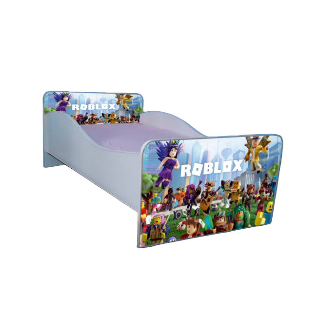 Pat Fete 2-6 Ani Roblox 130x60 Cm, Varianta Cu Sertar Ptv3480