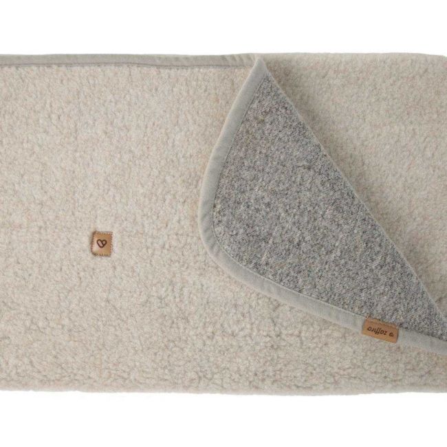 Patura din Lana de Miel 75x100 cm Womar Zaffiro  3Z-KN-01 BBJ3Z-KN-01_Bej