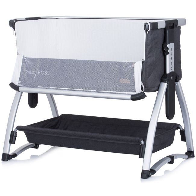 Patut co-sleeper chipolino baby boss anthracite hubkosbb02201an
