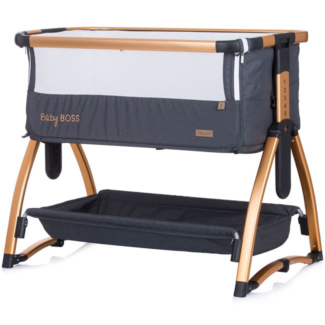 Patut co-sleeper chipolino baby boss raven hubkosbb02202ra