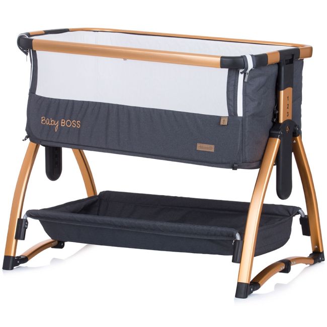 Patut co-sleeper chipolino baby boss raven hubkosbb02202ra