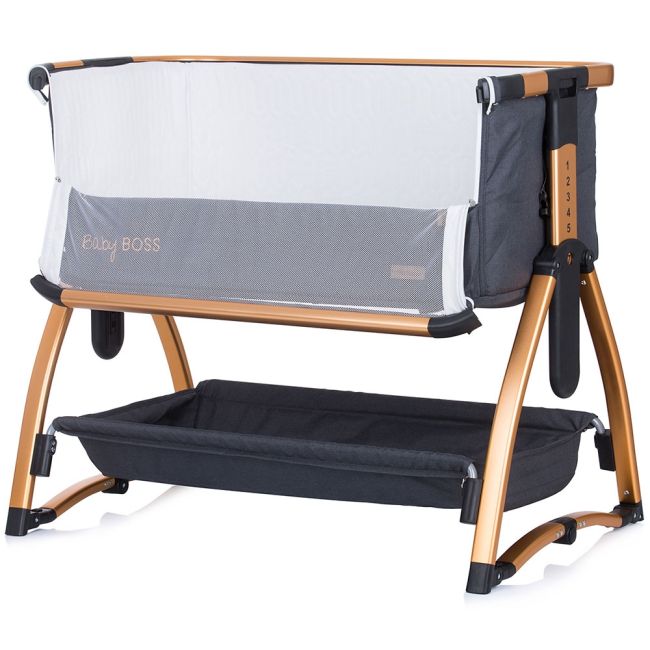 Patut co-sleeper chipolino baby boss raven hubkosbb02202ra