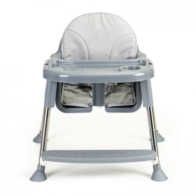 Scaun de masa 2 in 1 cu tapiterie ecotoys hc-135c - gri edeedihc-135cgray