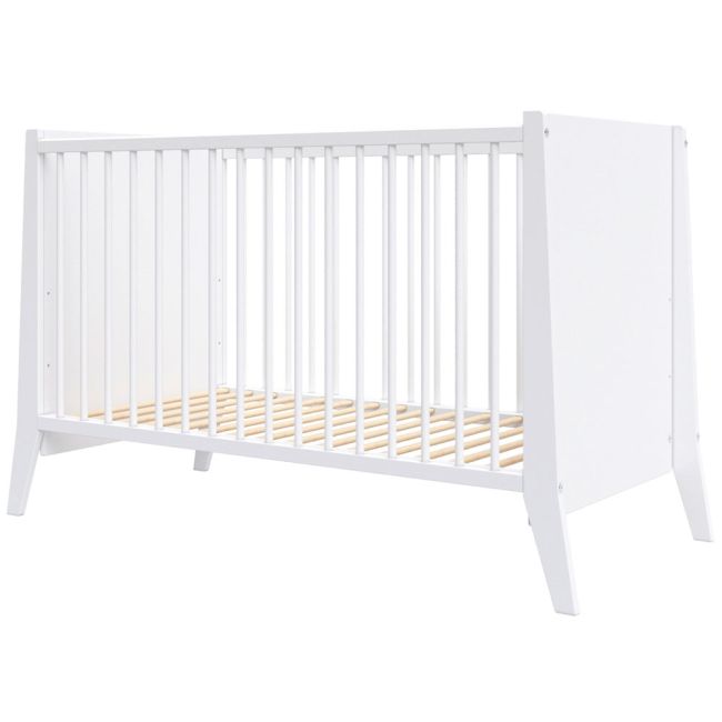 Patut copii din lemn hubners cosmo 120x60 cm alb hubphcos12al