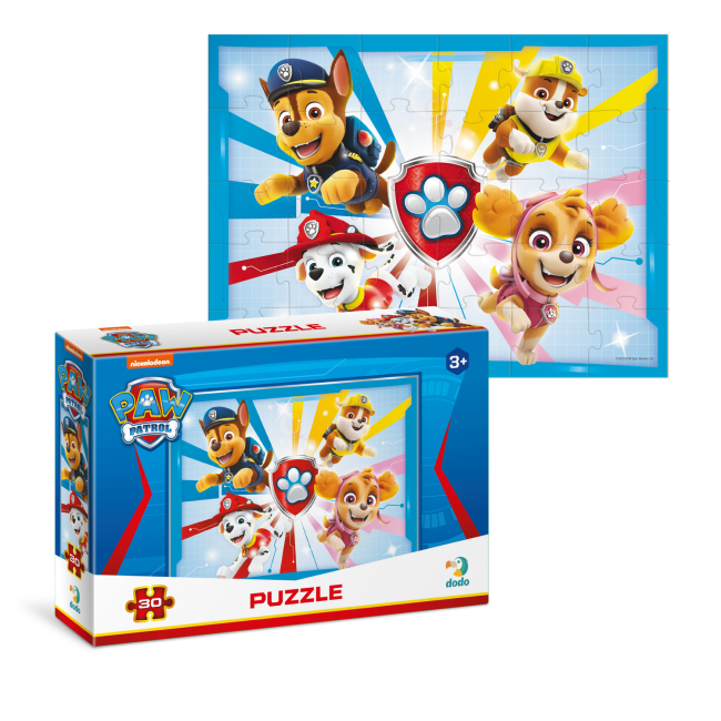 Puzzle - patrula catelusilor: catelusi curajosi (30 piese)