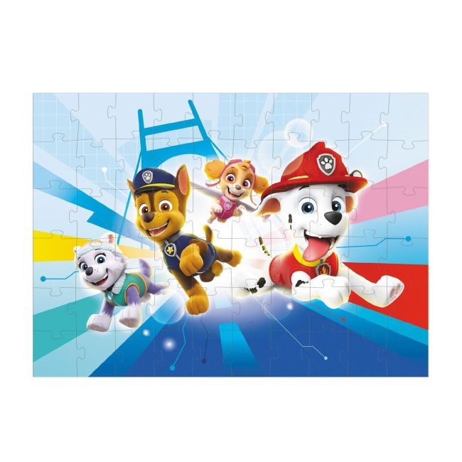 Puzzle 2 in 1 - patrula catelusilor in misiune (60 piese)