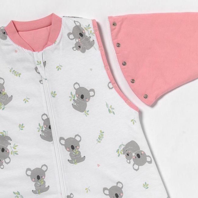 Sac de dormit cu picioruse si maneca lunga detasabila Koala 80 cm + manseta 2.5 Tog BBXCJ531-25FSN
