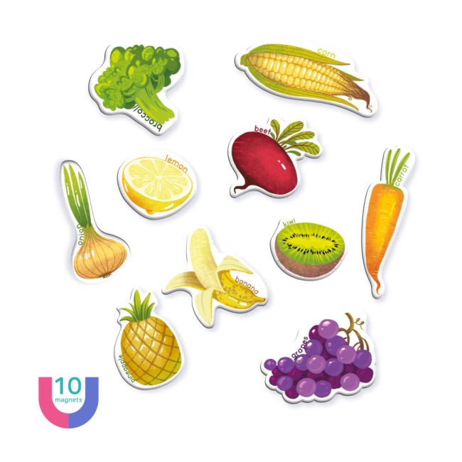 Set magnetic - invat legume si fructe in lb. engleza