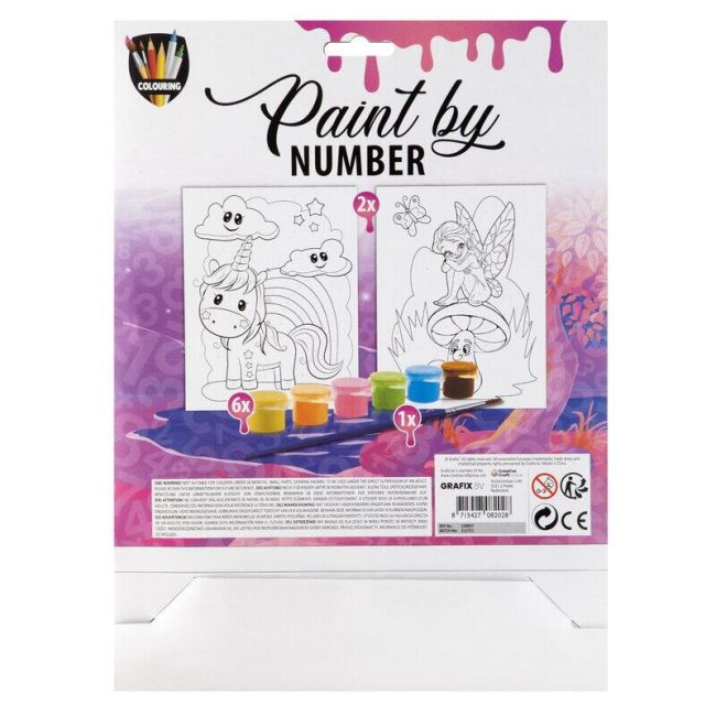 Set pictura pe numere - unicorn si zana