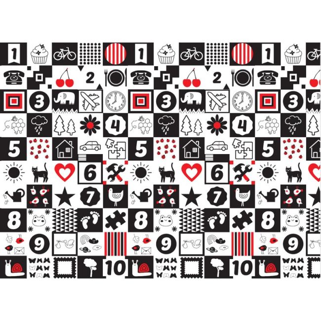 Bocioland - Covoras de joaca Happy Day, Pliabil, Protectie impotriva loviturilor, Dimensiune mare, 200 x 150 cm, Cu Imprimeu pe ambele parti, Potrivit pentru utlizare atat in interior, cat si in exterior BYNBL123