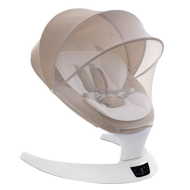 Leagan electric multifunctional pentru bebelusi AppeKids - I-Size - Bubble Beige KRTAK274889