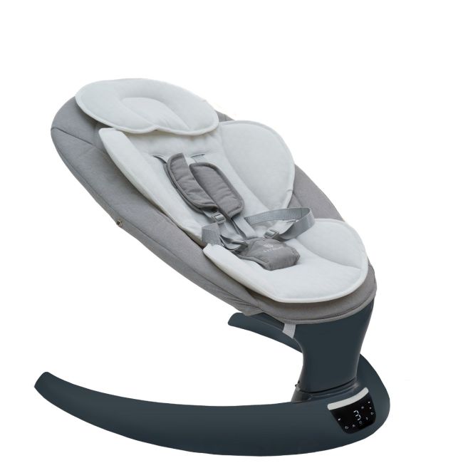Leagan electric multifunctional pentru bebelusi AppeKids - I-Size - Powder Grey KRTAK274896