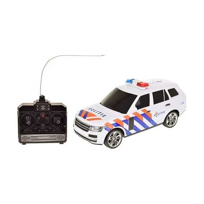 Masina de Politie cu Telecomanda, Sunete si Lumini Toi-Toys TT14071A BBJTT14071A_Alb