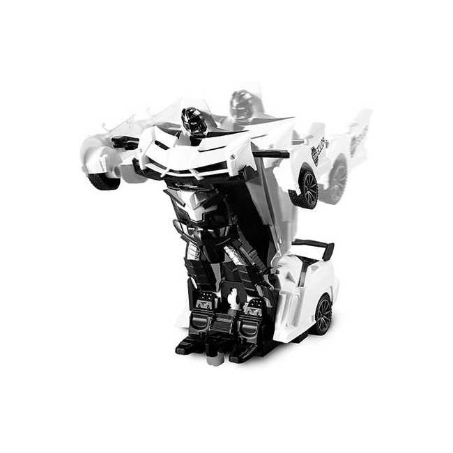 Masina de politie Transformer Roboforces, cu telecomanda si lumini Toi-Toys TT25854A BBJTT25854A_Alb