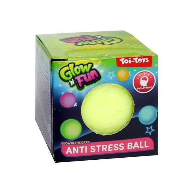 Minge Antistres Fosforescenta diametru 6 cm Toi-Toys TT82221Z BBJTT82221Z_Galben