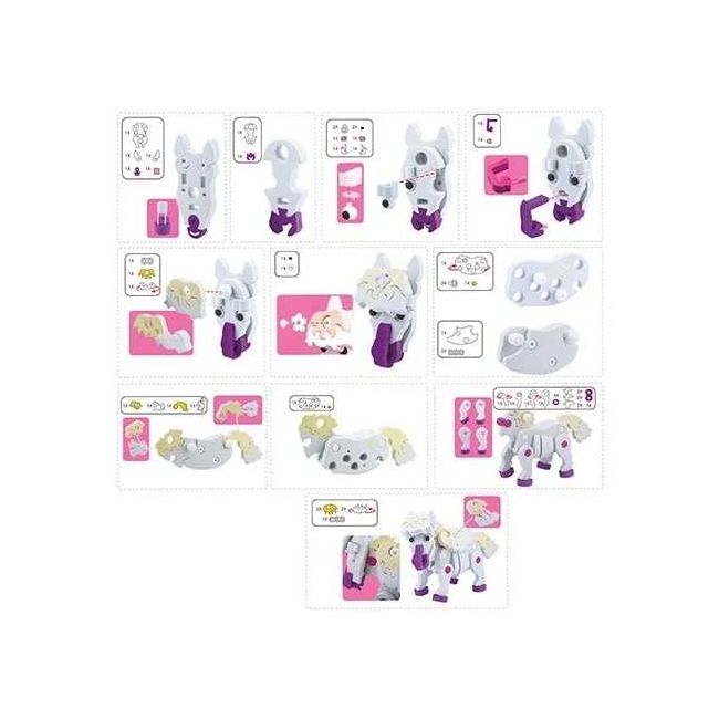 Puzzle 3D Spuma Cal 59 piese Toi-Toys TT43541A BBJTT43541A_Initiala