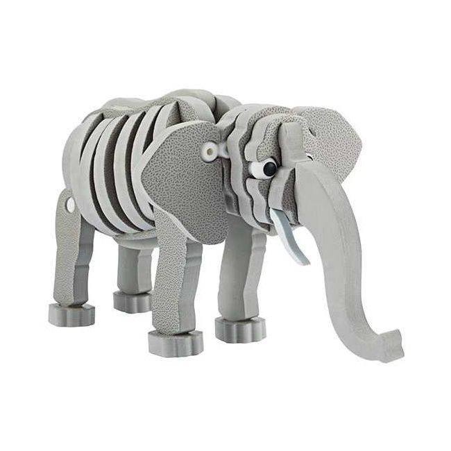 Puzzle 3D Spuma Elefant 75 piese Toi-Toys TT43545A BBJTT43545A_Gri