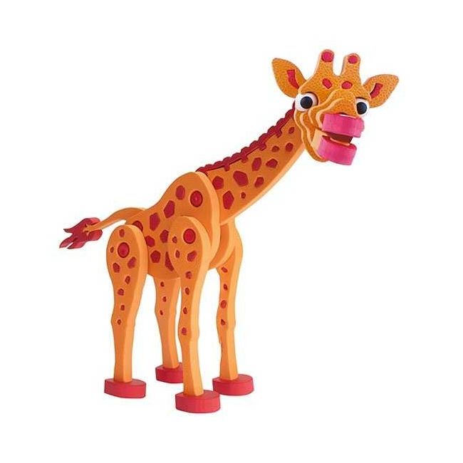 Puzzle 3D Spuma Girafa 104 piese Toi-Toys TT43547A BBJTT43547A_Portocaliu