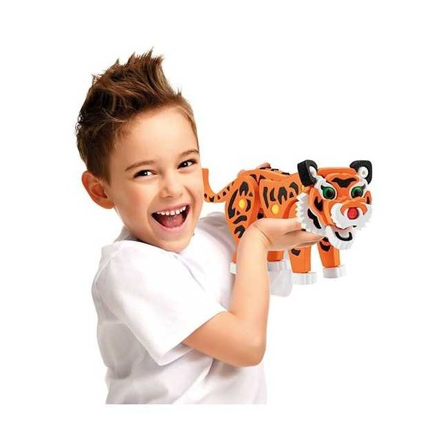 Puzzle 3D Spuma Tigru 121 piese Toi-Toys TT43546A BBJTT43546A_Portocaliu