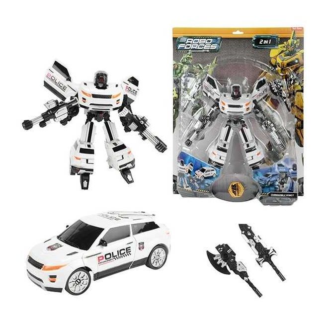 Robot Transformabil in Masina SUV Roboforces 20 cm Toi-Toys TT30087Z BBJTT30087Z_Alb