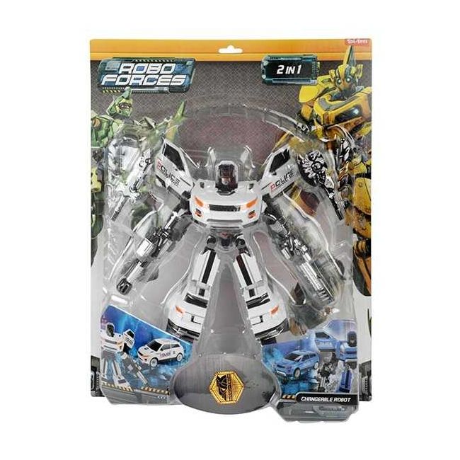 Robot Transformabil in Masina SUV Roboforces 20 cm Toi-Toys TT30087Z BBJTT30087Z_Alb