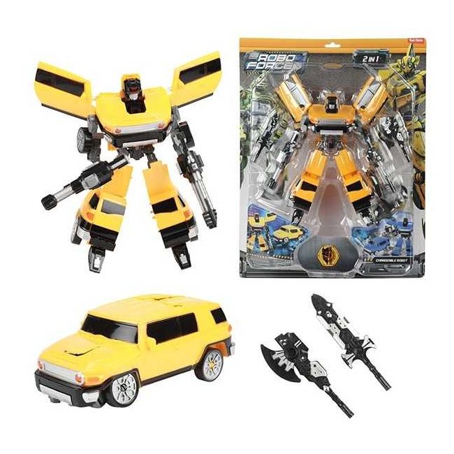 Robot Transformabil in Masina SUV Roboforces 20 cm Toi-Toys TT30087Z BBJTT30087Z_Galben