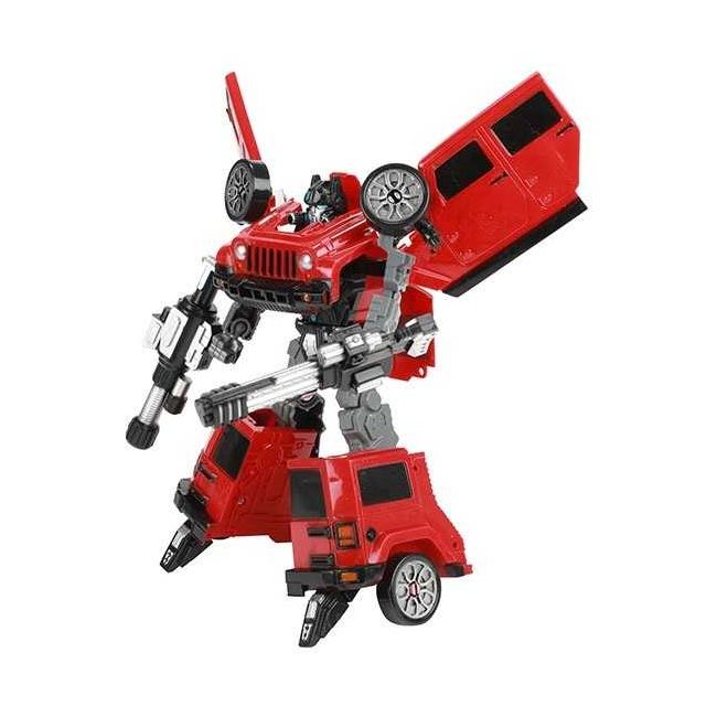 Robot Transformabil in Masina SUV Roboforces 20 cm Toi-Toys TT30087Z BBJTT30087Z_Rosu
