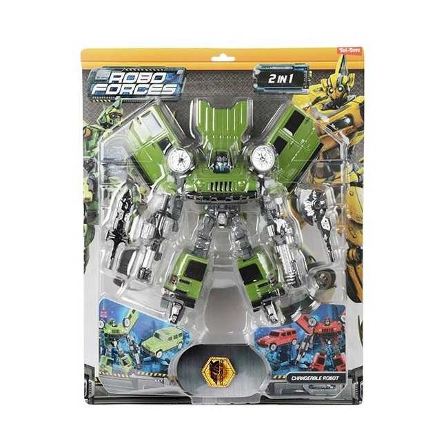 Robot Transformabil in Masina SUV Roboforces 20 cm Toi-Toys TT30087Z BBJTT30087Z_Verde