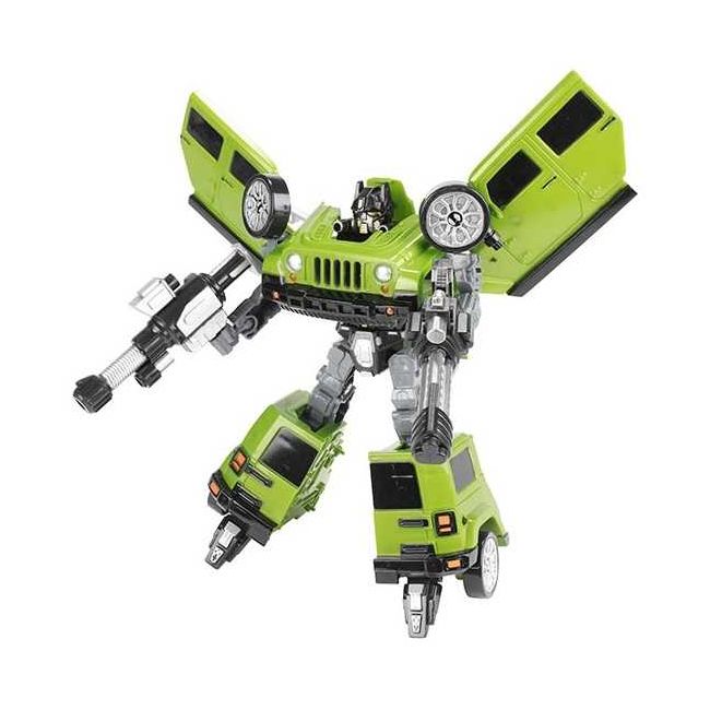 Robot Transformabil in Masina SUV Roboforces 20 cm Toi-Toys TT30087Z BBJTT30087Z_Verde