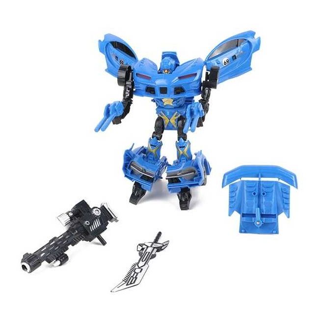 Robot Transformabil in Masina Sport Roboforces 26 cm Toi-Toys TT30090Z BBJTT30090Z_Albastru