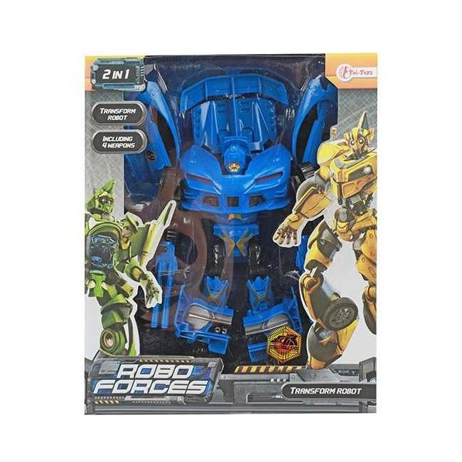 Robot Transformabil in Masina Sport Roboforces 26 cm Toi-Toys TT30090Z BBJTT30090Z_Albastru