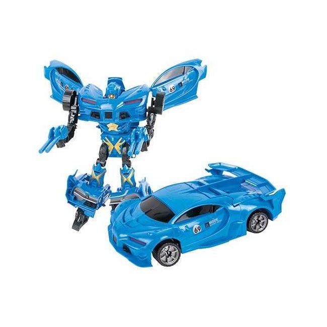 Robot Transformabil in Masina Sport Roboforces 26 cm Toi-Toys TT30090Z BBJTT30090Z_Albastru