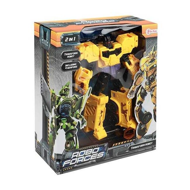 Robot Transformabil in Masina Sport Roboforces 26 cm Toi-Toys TT30090Z BBJTT30090Z_Galben