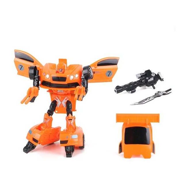 Robot Transformabil in Masina Sport Roboforces 26 cm Toi-Toys TT30090Z BBJTT30090Z_Portocaliu
