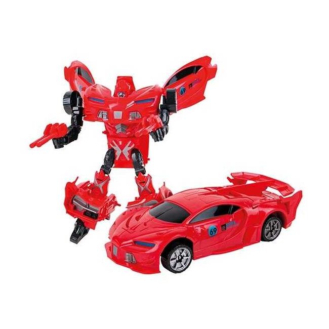 Robot Transformabil in Masina Sport Roboforces 26 cm Toi-Toys TT30090Z BBJTT30090Z_Rosu