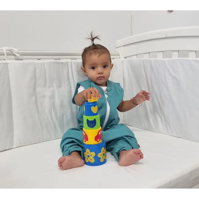 Sac de dormit cu picioruse,  Blue Lagoon, 70 cm, 2 tog KDEJPIC702BLUELAGOO