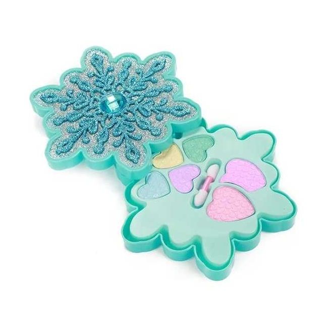 Set Machiaj Copii Ice Princess in Cutie in Forma de Fulg de Zapada Toi-Toys TT45080A BBJTT45080A_Albastru