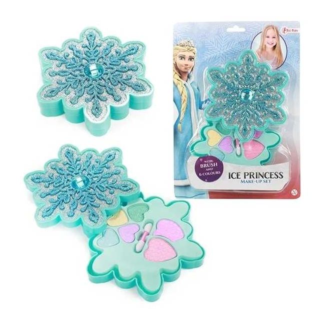 Set Machiaj Copii Ice Princess in Cutie in Forma de Fulg de Zapada Toi-Toys TT45080A BBJTT45080A_Albastru