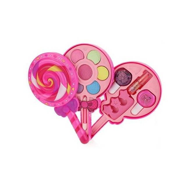 Set Machiaj Copii in Cutie in Forma de Acadea Roz Toi-Toys TT45044A BBJTT45044A_Roz