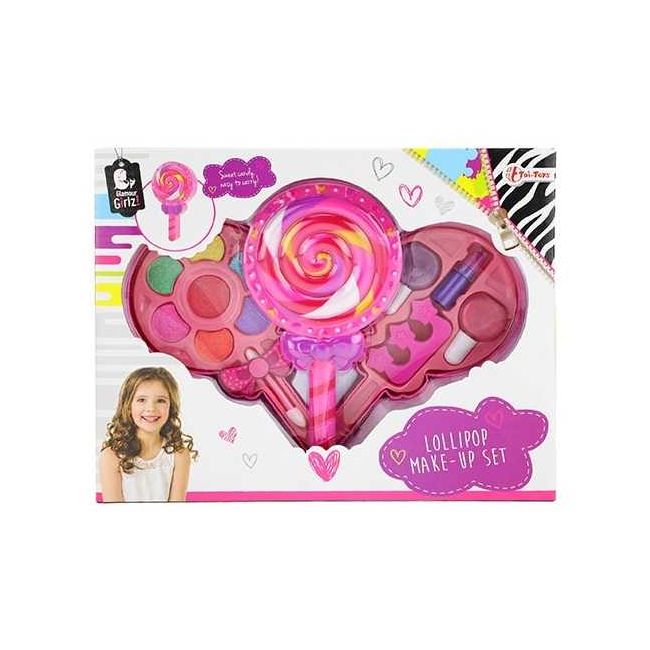 Set Machiaj Copii in Cutie in Forma de Acadea Roz Toi-Toys TT45044A BBJTT45044A_Roz
