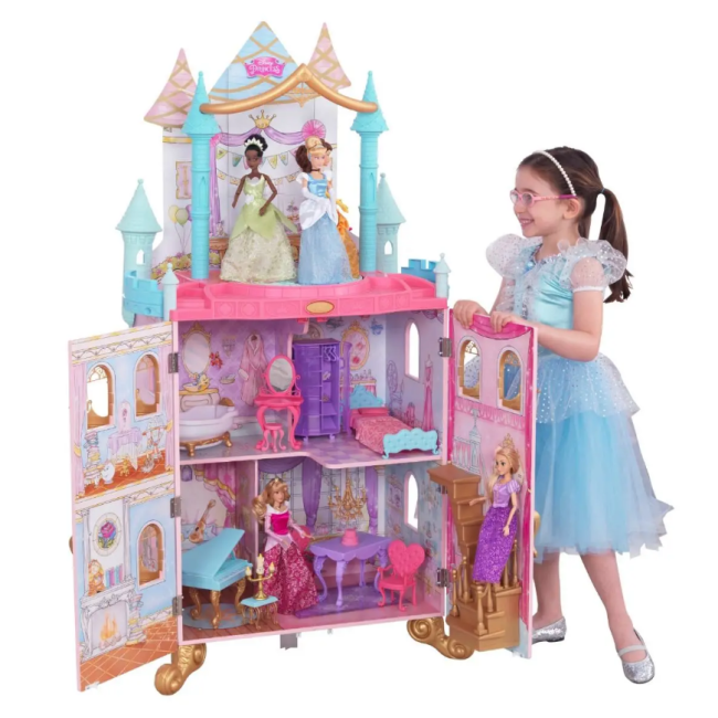 Castel de joaca din lemn pentru papusi disney princess - okekk10276