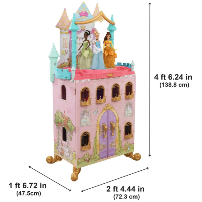 Castel de joaca din lemn pentru papusi disney princess - okekk10276