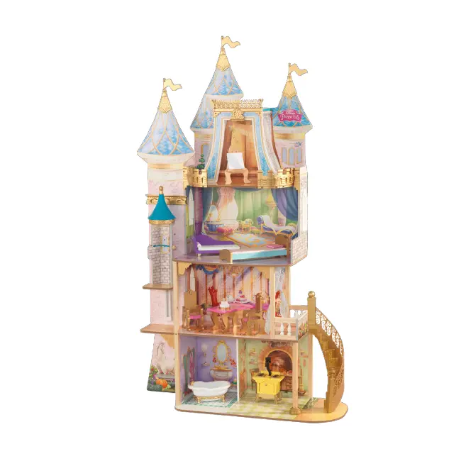 Castel de joaca din lemn pentru papusi disney royal celebration - okekk65962