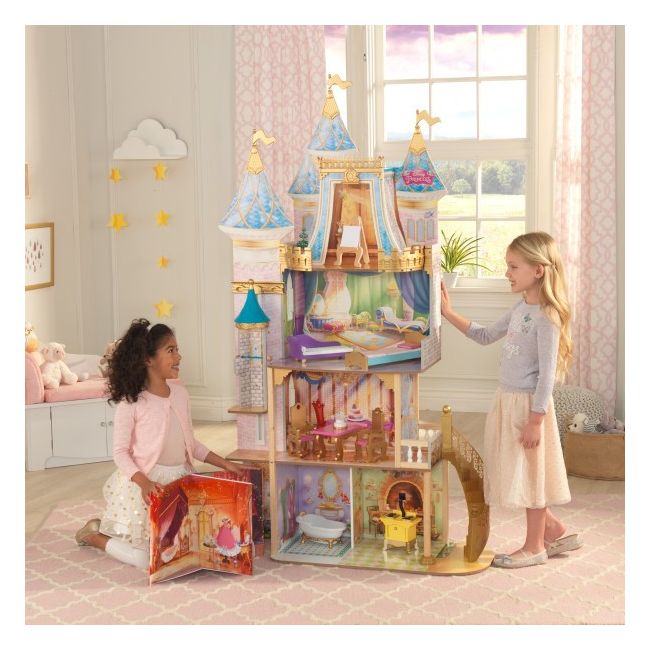 Castel de joaca din lemn pentru papusi disney royal celebration - okekk65962