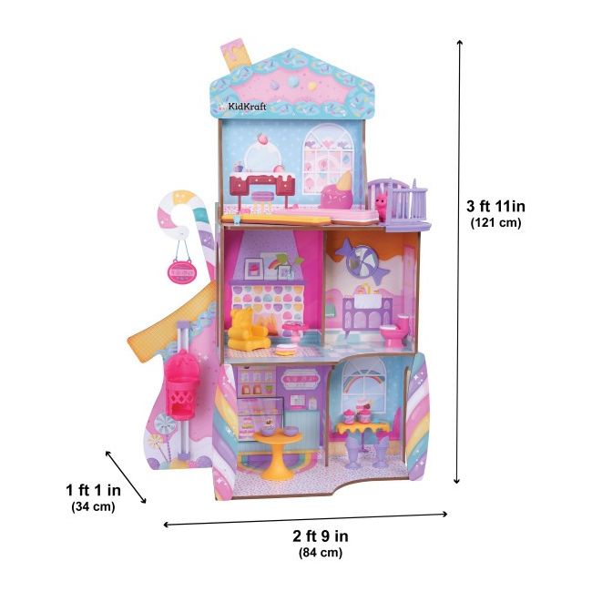 Casuta de joaca din lemn pentru papusi candy castle - okekk20242